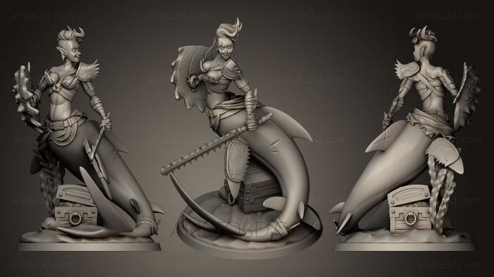 Figurines heroes, monsters and demons (STKM_0538) 3D model for CNC machine